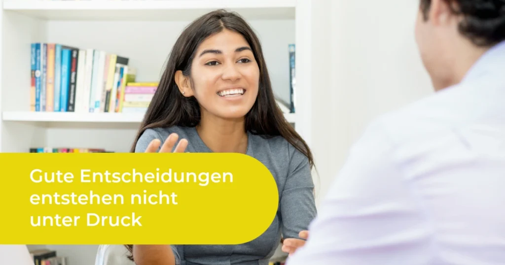 Orientierung und Vertrauen bei einer wichtigen Bildungsentscheidung
