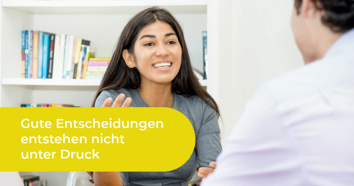 Orientierung und Vertrauen bei einer wichtigen Bildungsentscheidung